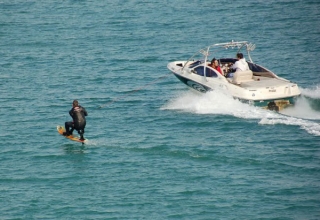 Recorrido de esqui acuatico